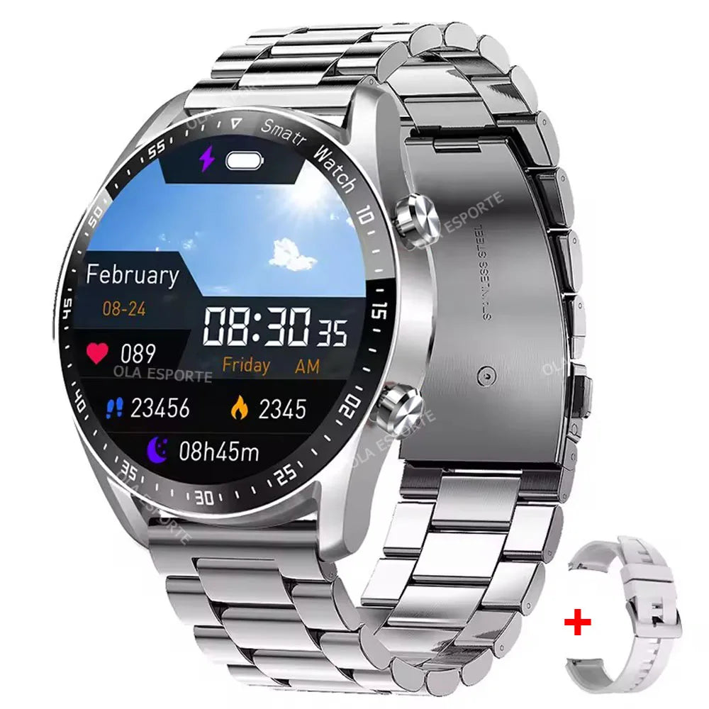 Bluetooth IOS & Android Smart-Watch with Blood Pressure & Health Monitoring (ECG+PPG)