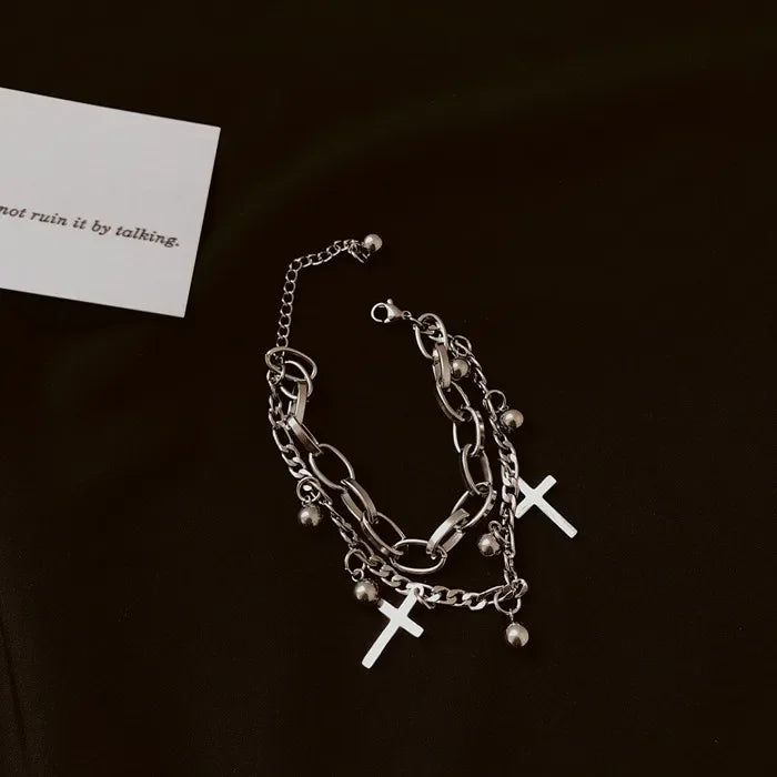 Beautiful and Versatile Pearl Love Women's Bracelet Set of 4 Ins, High Grade, Elegant and Fashionable Jewelry